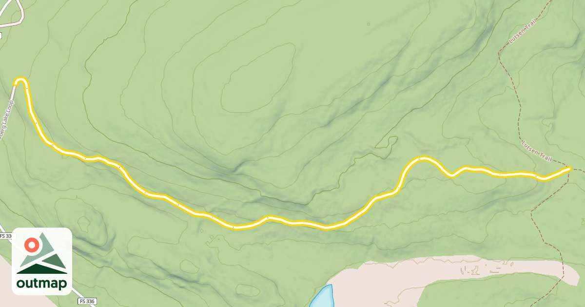 Map of Oberg Lake Loop