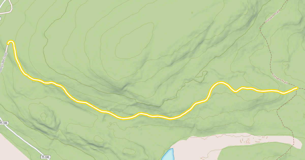 Map preview of Oberg Lake Loop