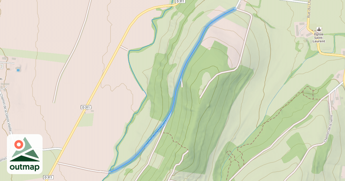 Map of Chemin du Pas de Sère