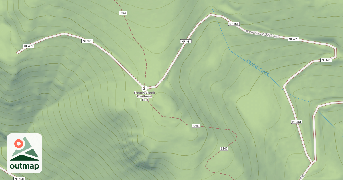 Map of USFS National Forest System Roads {688E4900-DEC7-4134-BAA7-805CADCED227}