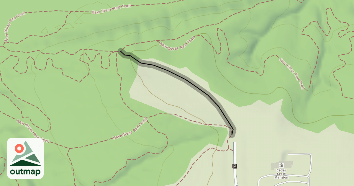 Map of Double Red Trail