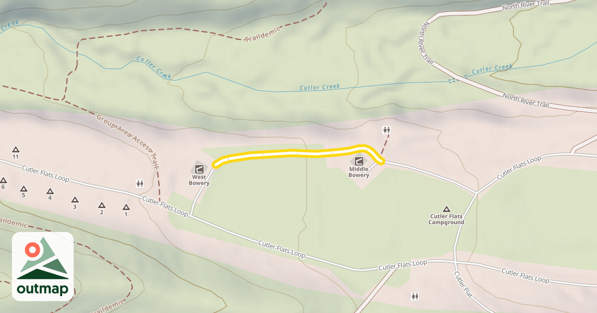 Map of Cutler Flat