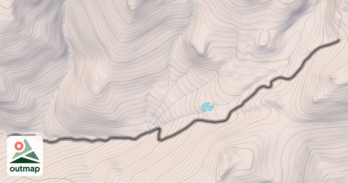 Map of Queen Gulch Road