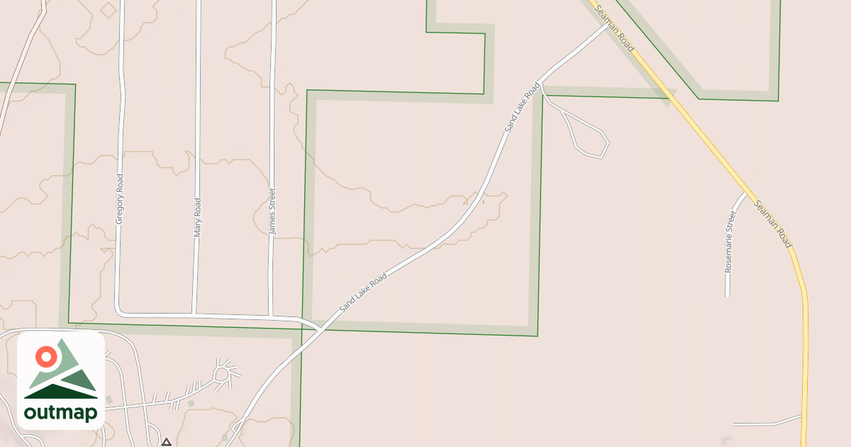 Map of SAND LAKE REC AREA CG