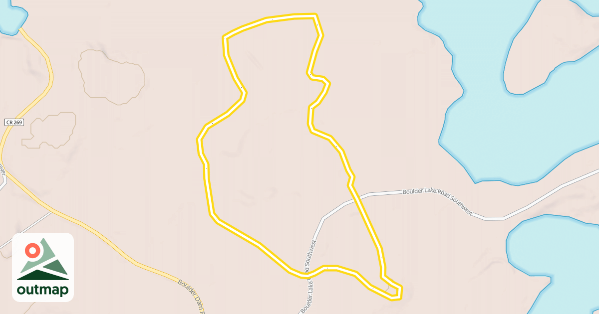 Map of Lone Wolf Run