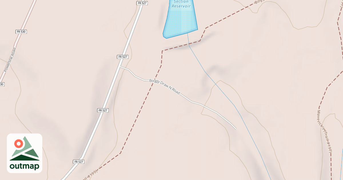 Map of BOGGY DRAW N