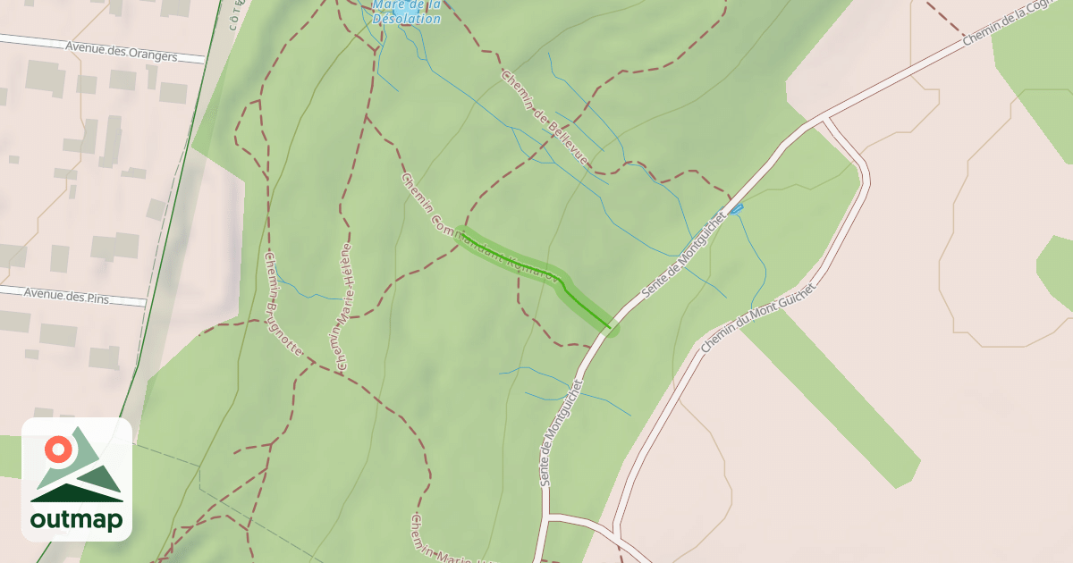 Map of Chemin Commandant Komarov