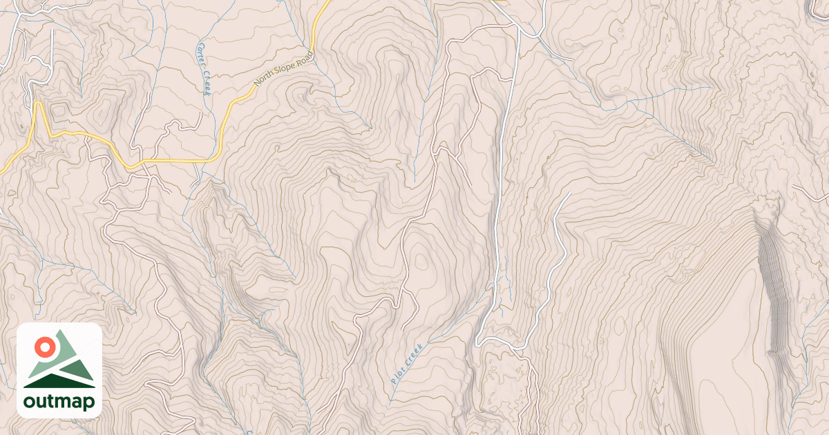 Map of CARTER CREEK EAST