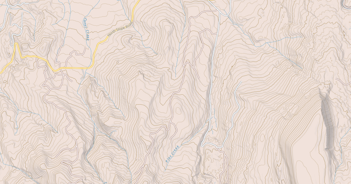 Map preview of CARTER CREEK EAST