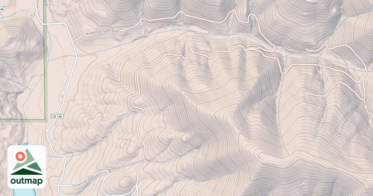 Map of BOWERMAN GULCH