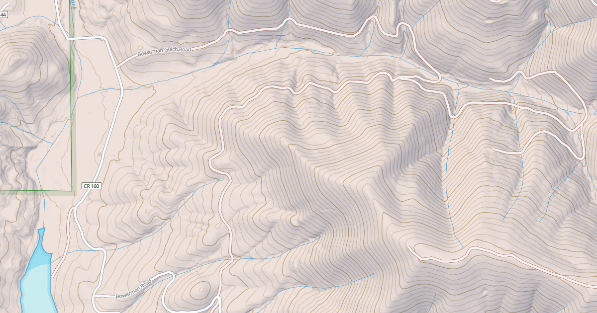 Map preview of BOWERMAN GULCH