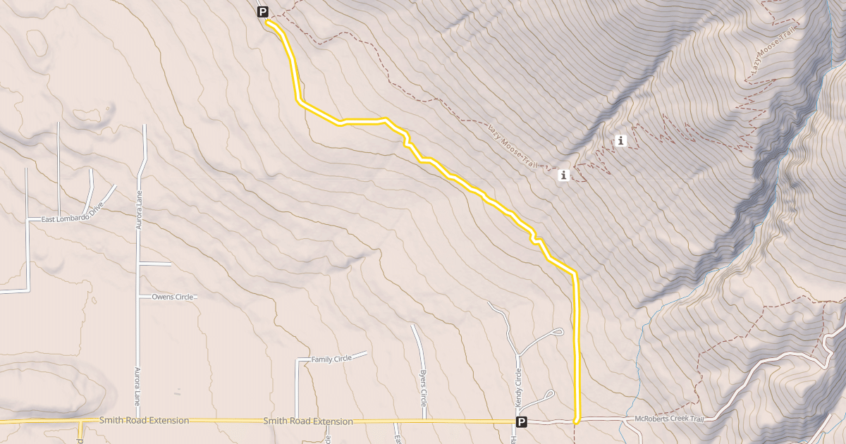 Map preview of Morgan Horse Trail