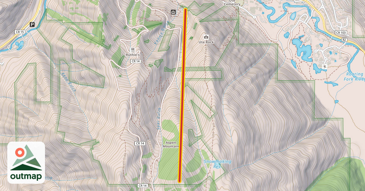 Map of Bell Mountain