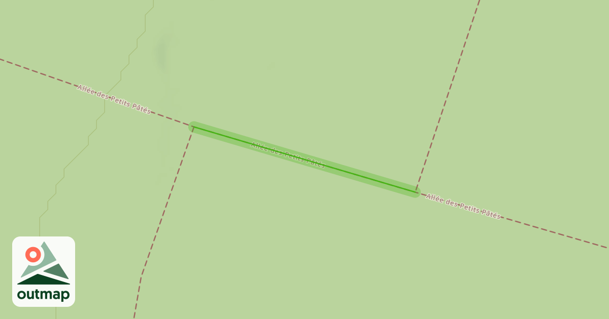 Map of Allée des Petits Pâtés
