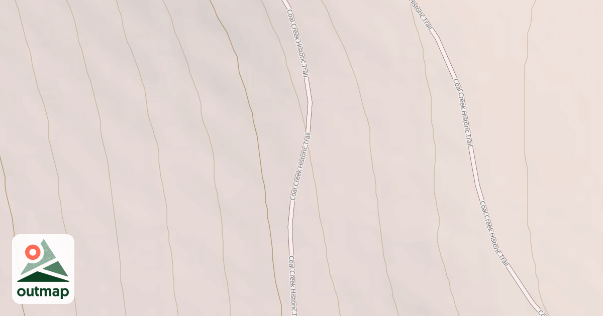 Map of Coal Creek Upper Road