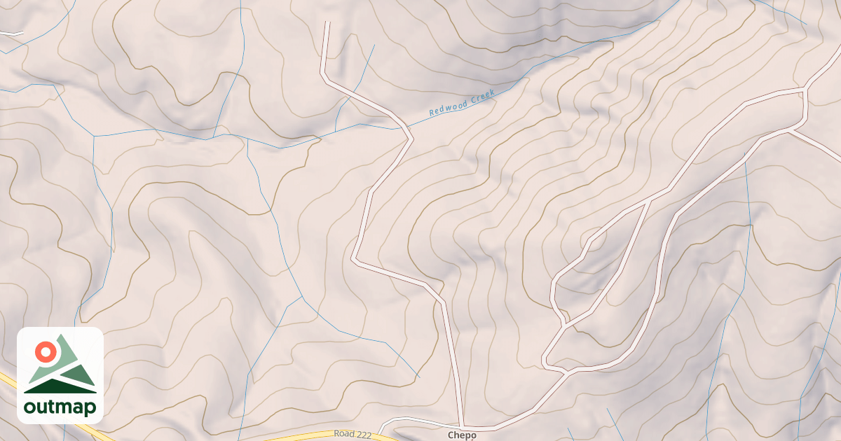 Map of CHEPO SADDLE H SPUR
