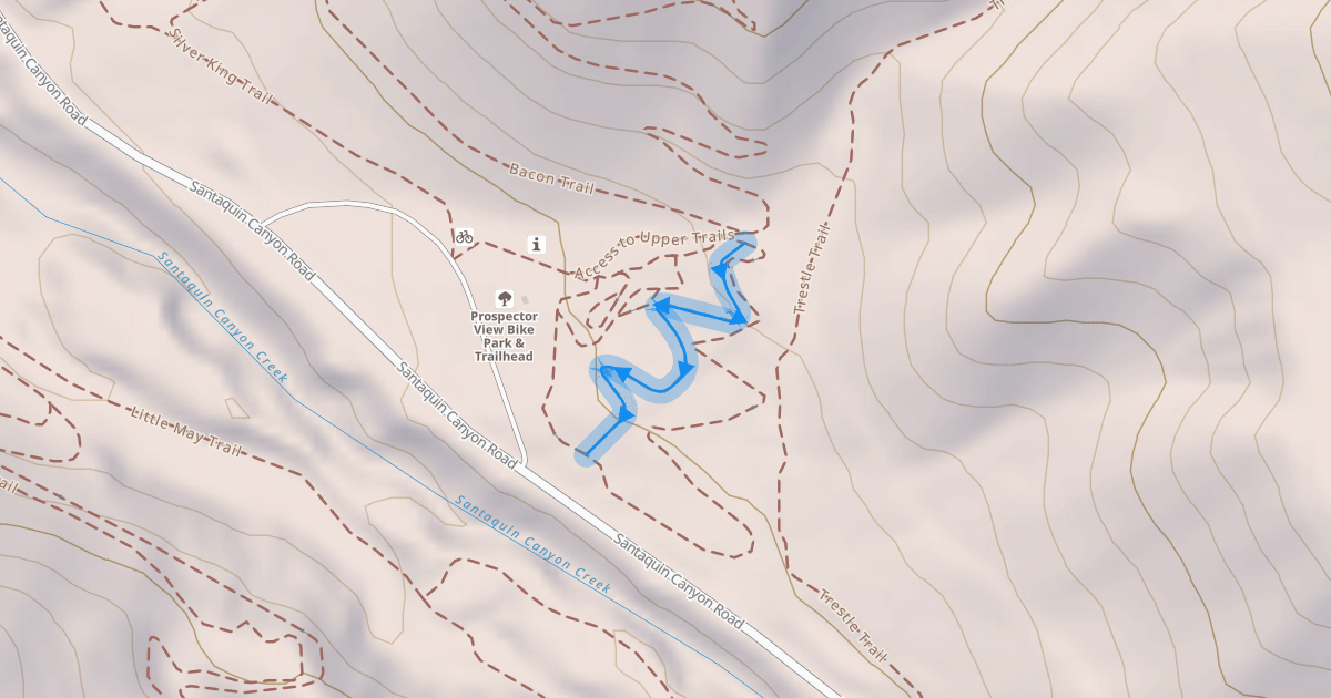 Map preview of Moderate Slalom Line Trail