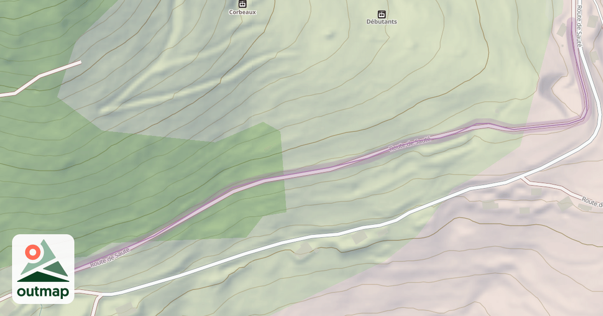 Map of Route de Sauté