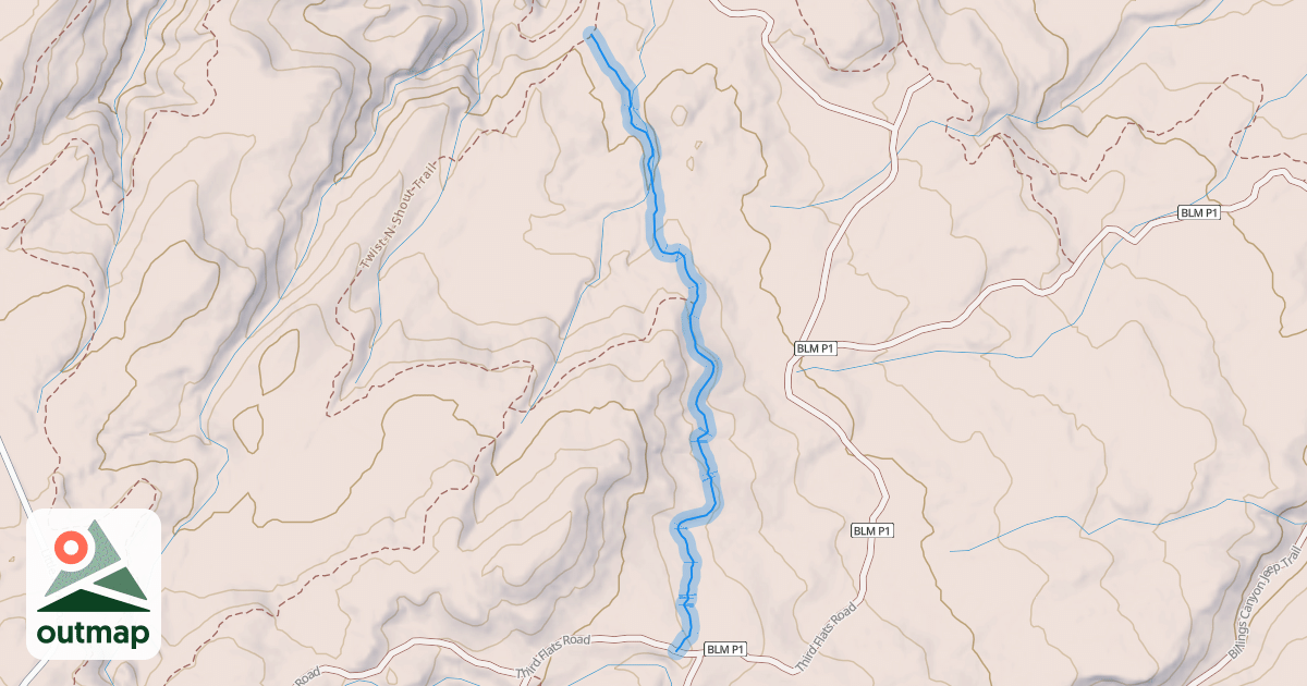 Map of Nut-N-2-It Trail