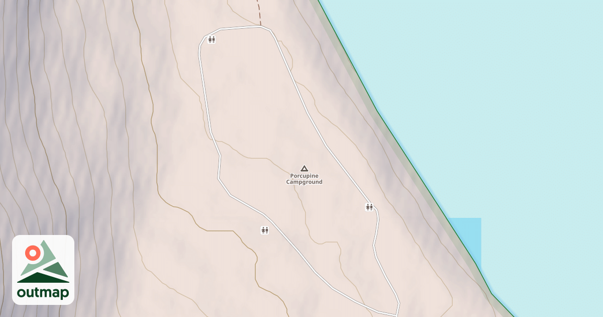 Map of PORCUPINE CREEK CAMPGROUND RD