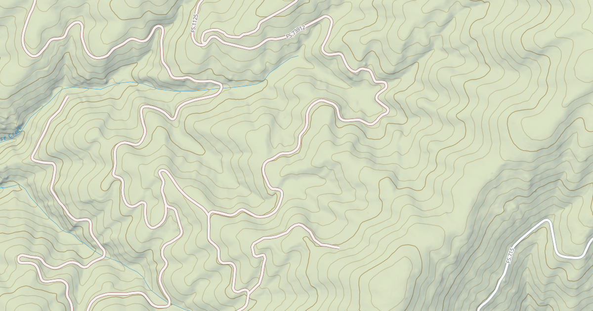 Map preview of (FDR)UPPER CATHOUSE CREEK