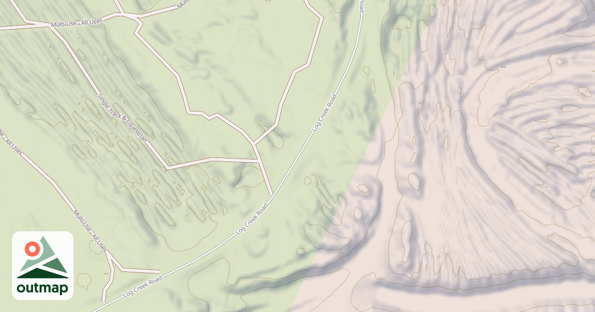 Map of Interlake State Recreation Area Trails