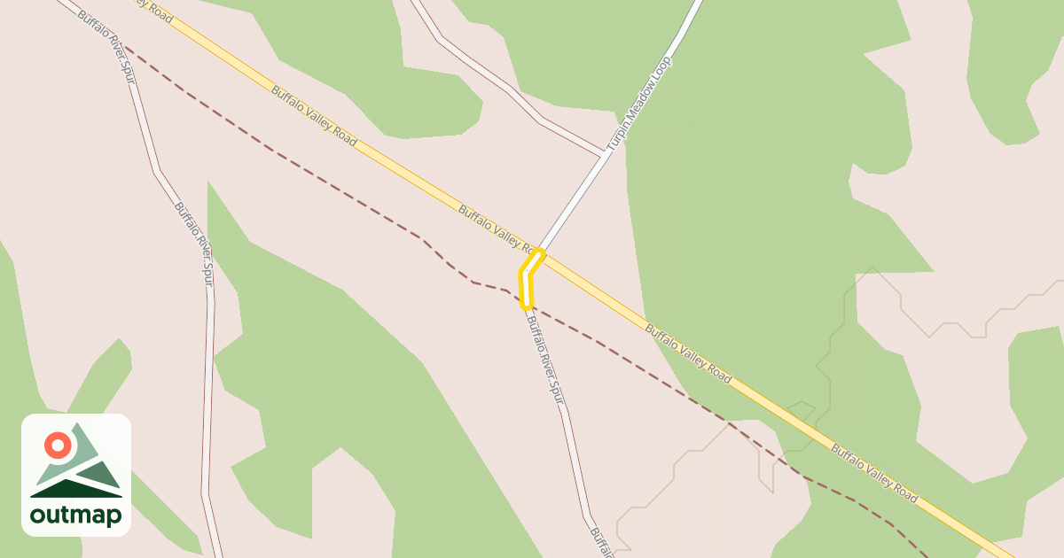 Map of Buffalo River Spur