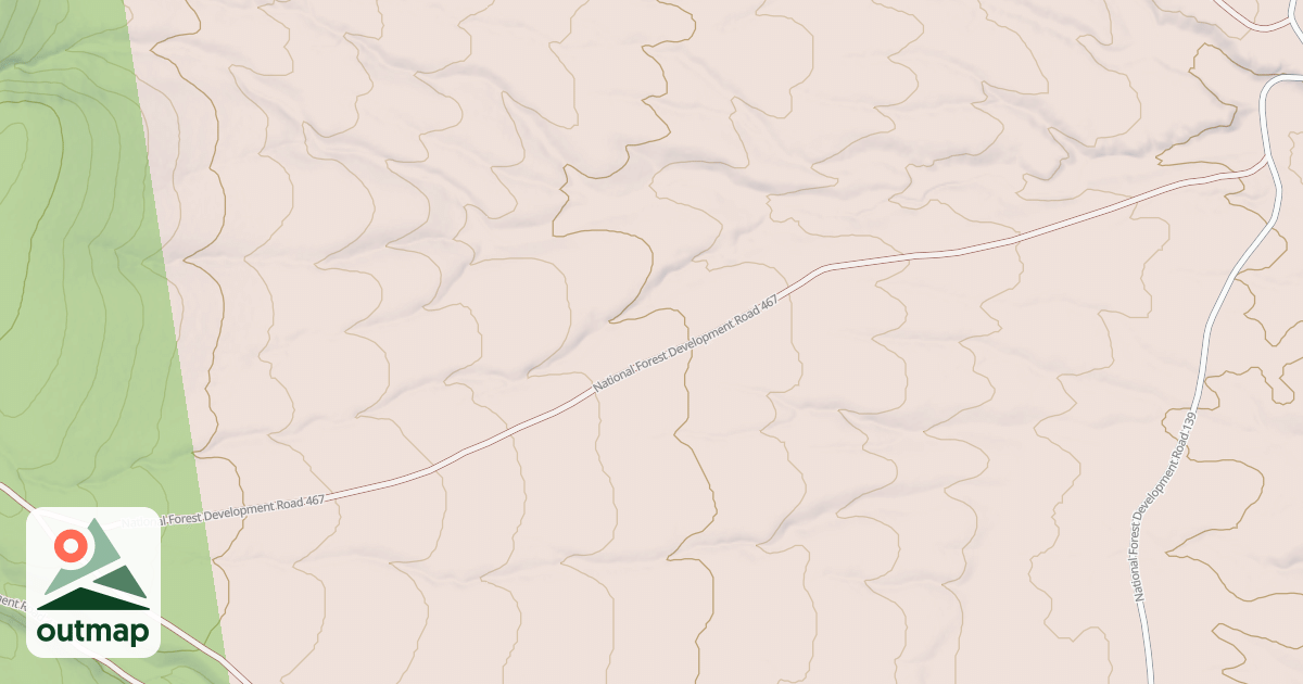 Map of DANVILLE CANYON CUTOFF