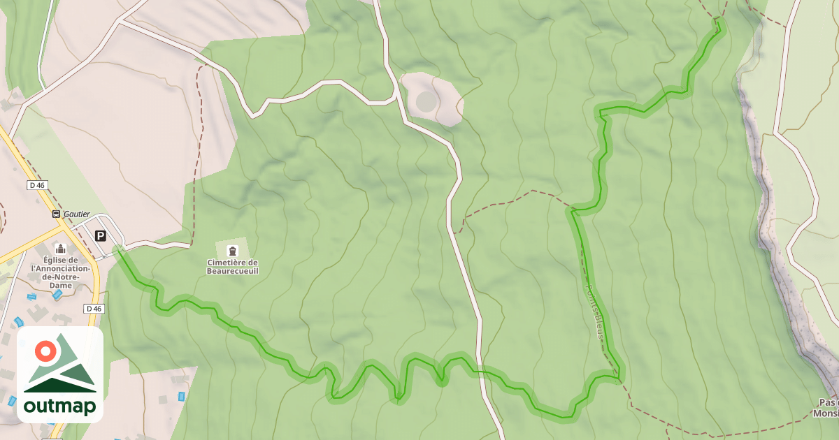 Map of Points Bleus