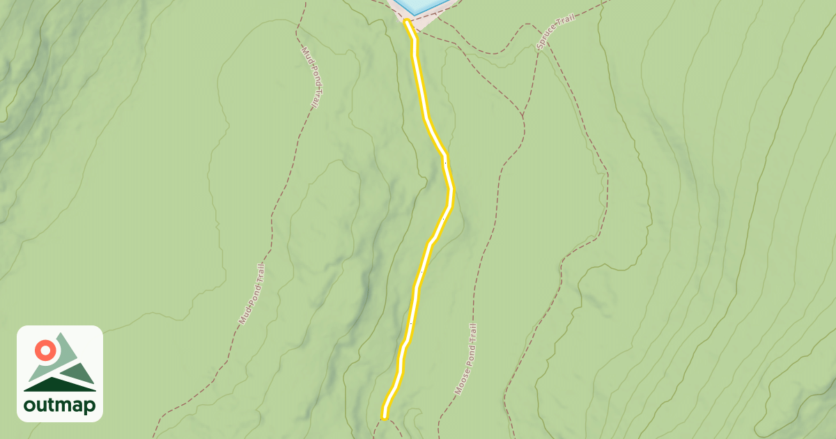 Map of Mud Pond Trail