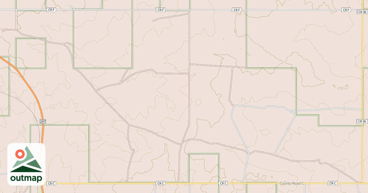 Map of PASTURE CROSSING