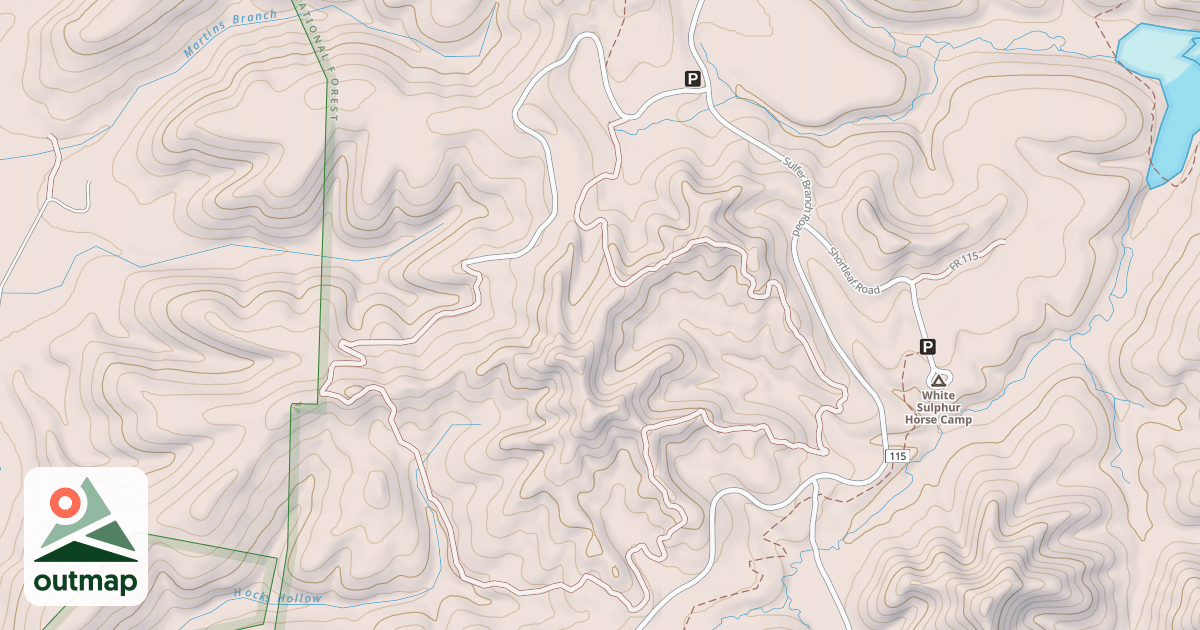 Map of USFS Motor Vehicle Use Map Trails 20163