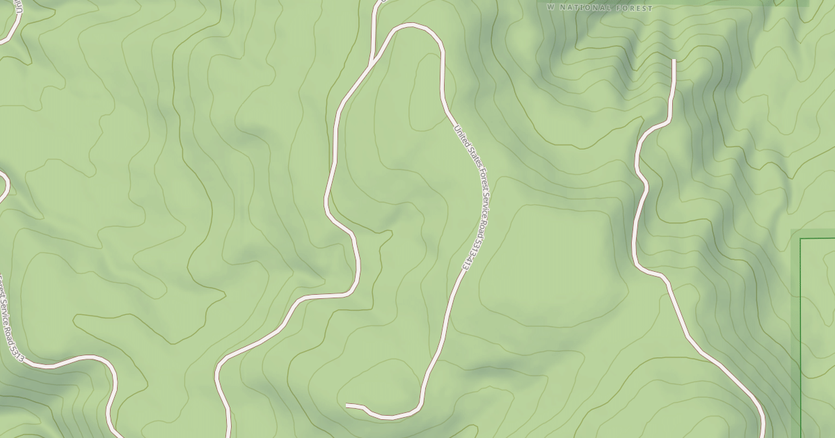 Map preview of USFS National Forest System Roads {69D16D39-AC08-4F8D-A493-BA36B374DD10}