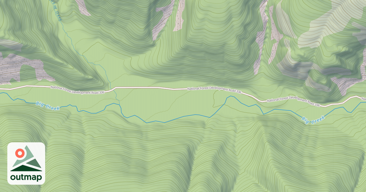 Map of East Pipe/big Creek  Snowmobl