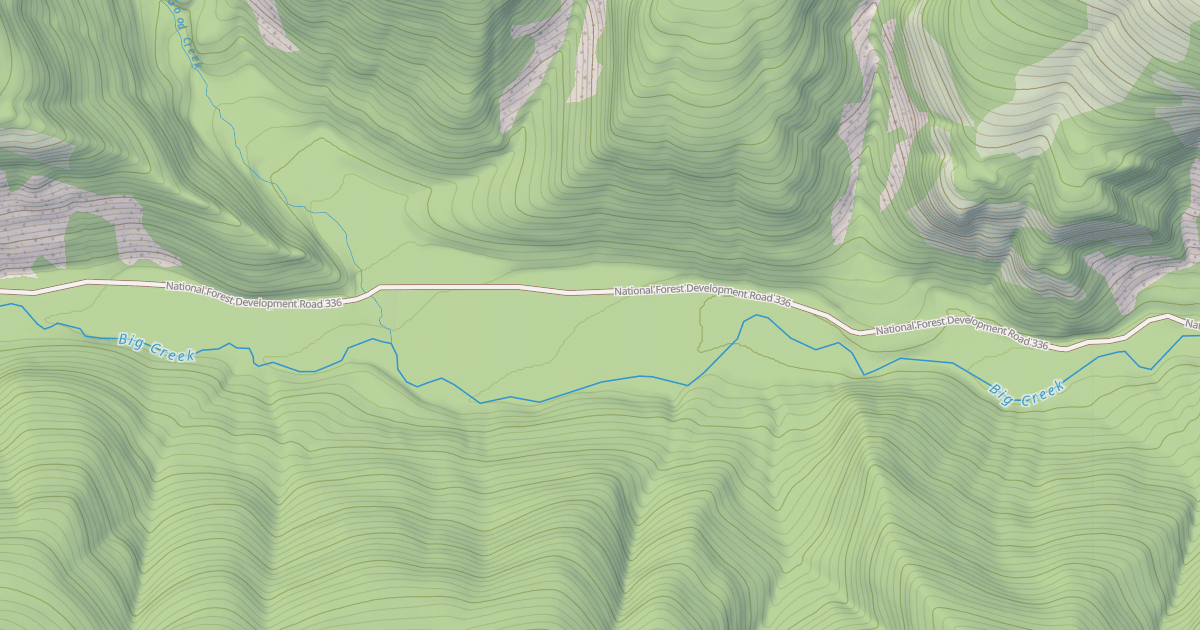 Map preview of East Pipe/big Creek  Snowmobl