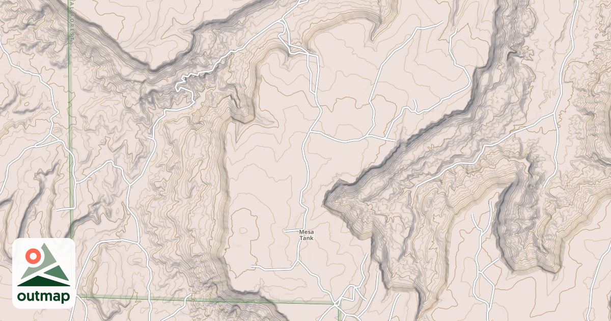 Map of SAN MATEO MESA
