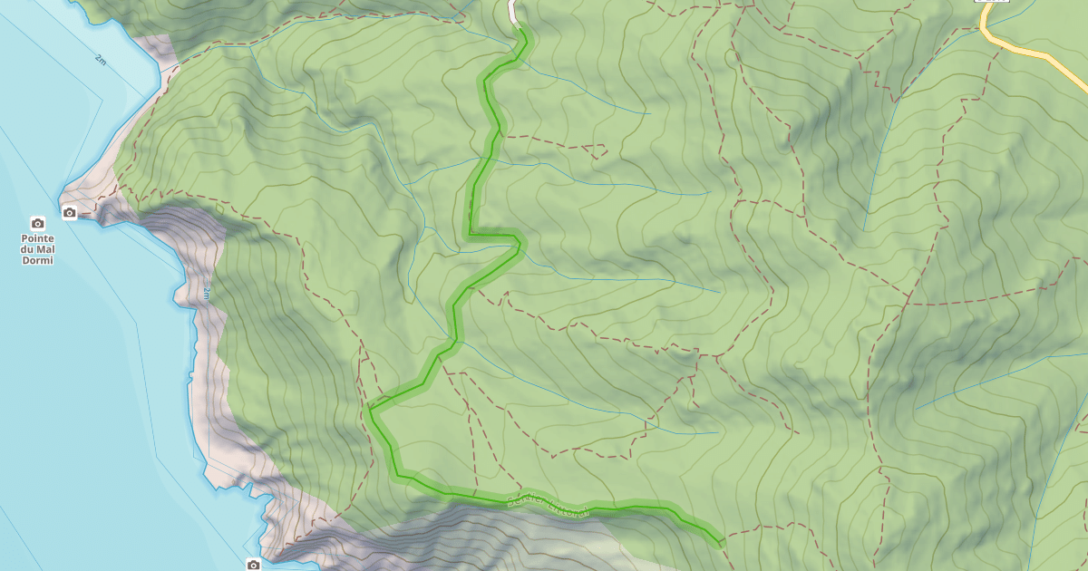 Map preview of Sentier Littoral