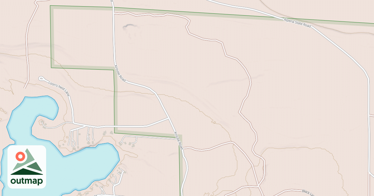 Map of Black Lake Trail