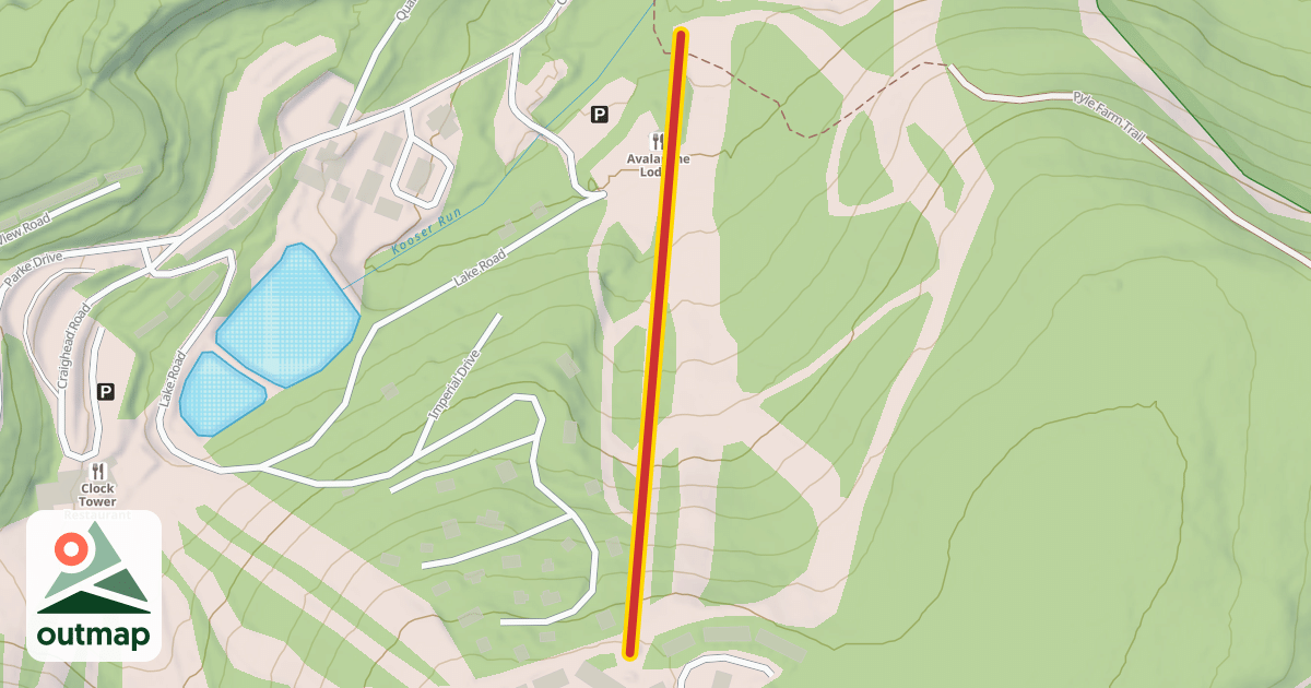 Map of Avalanche Lift