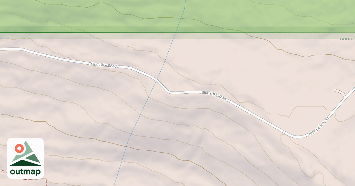 Map of BLUE LAKE