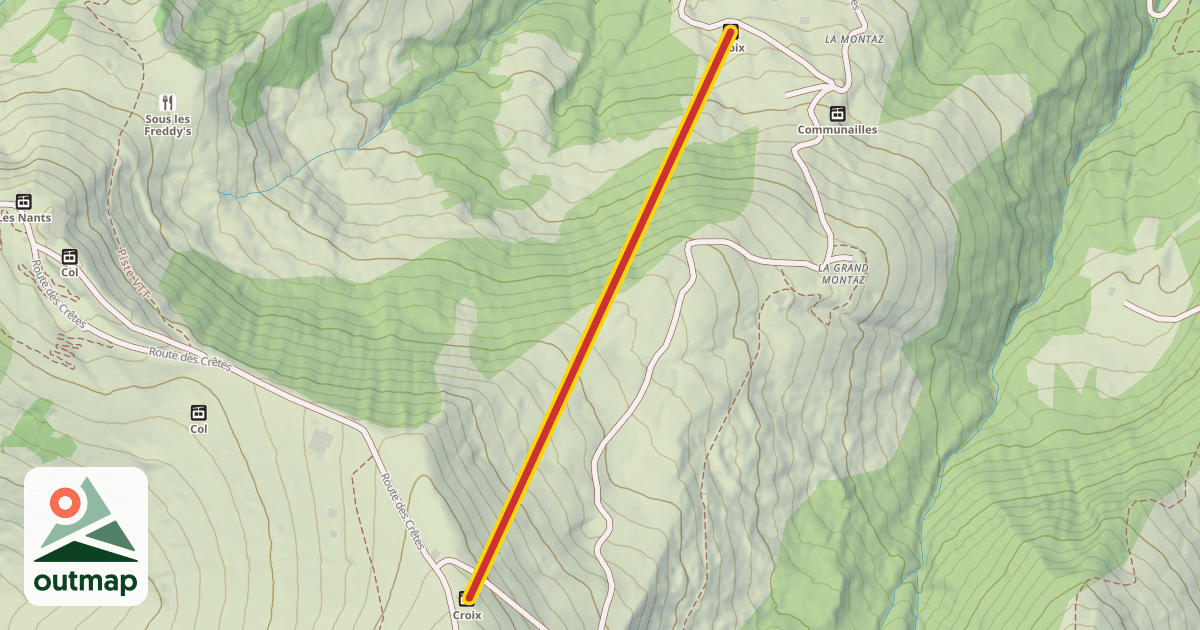 Map of Croix