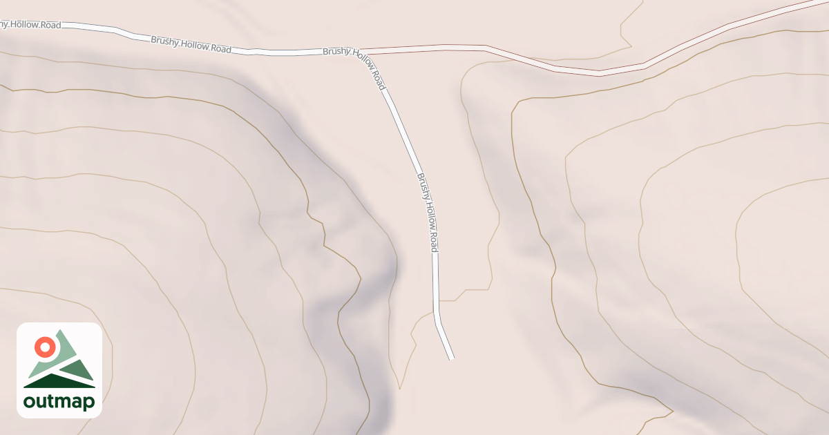 Map of BRUSHY HOLLOW RANGE