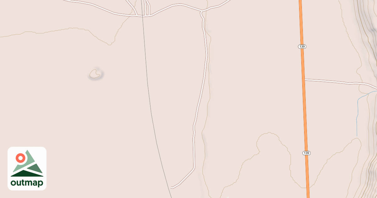 Map of MAMMOTH SPUR