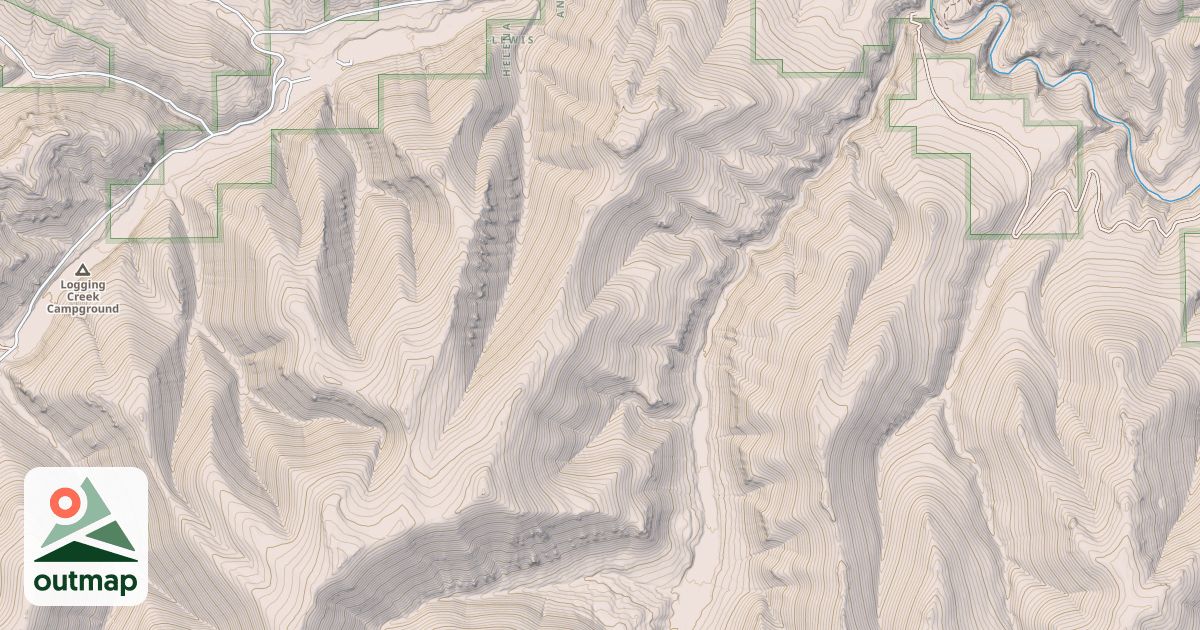 Map of Tobins Gulch