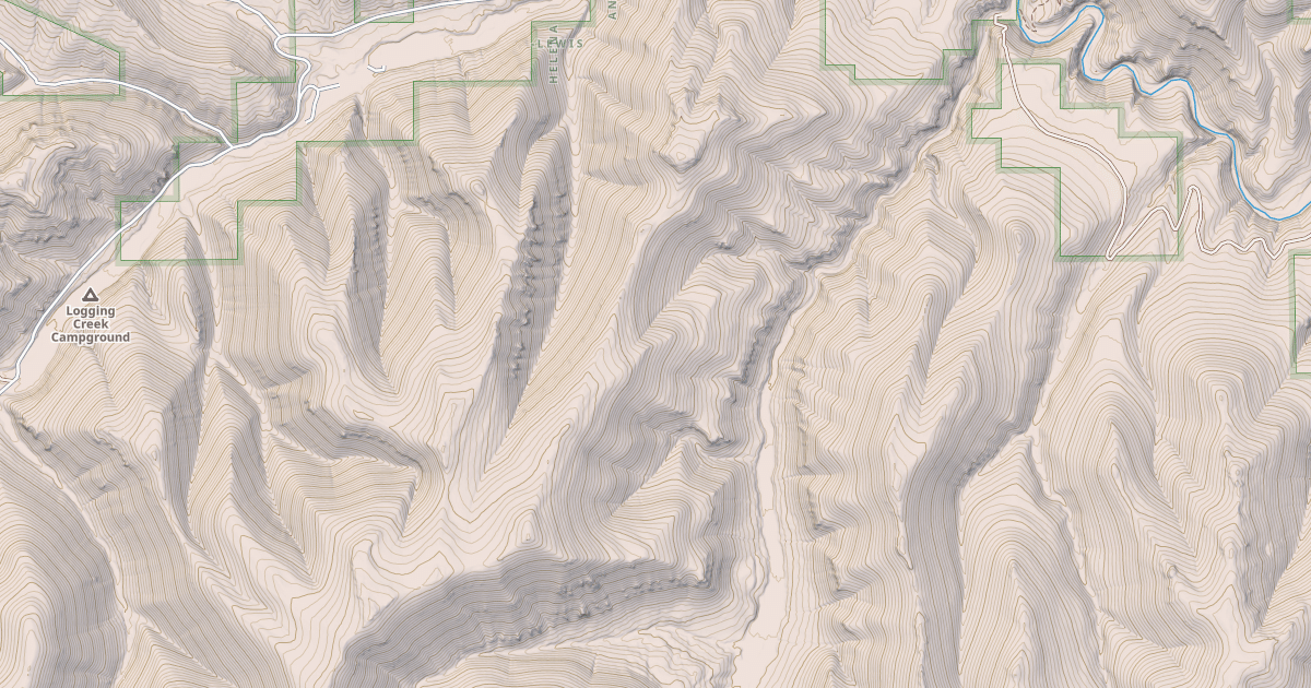Map preview of Tobins Gulch