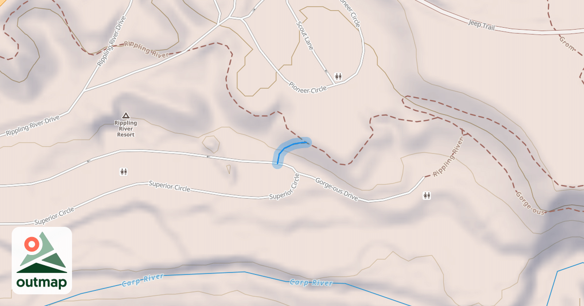 Map of Rippling River