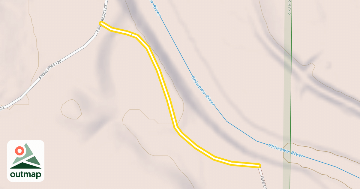 Map of Forest Road 125