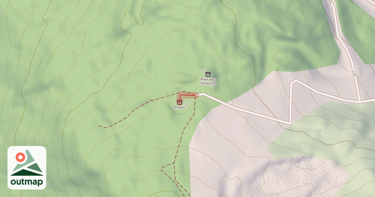Map of Aiguille Rouge