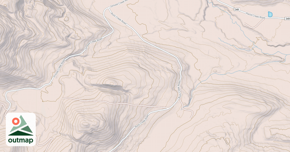 Map of BUCK CREEK