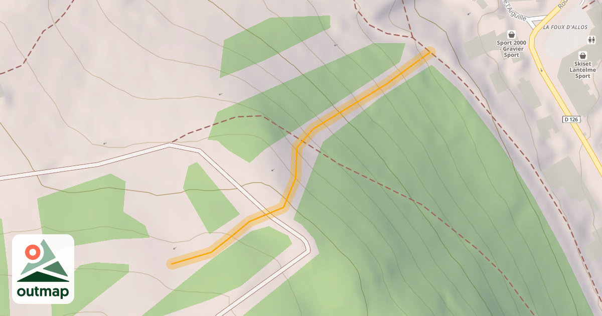 Map of Couloir Hors Piste